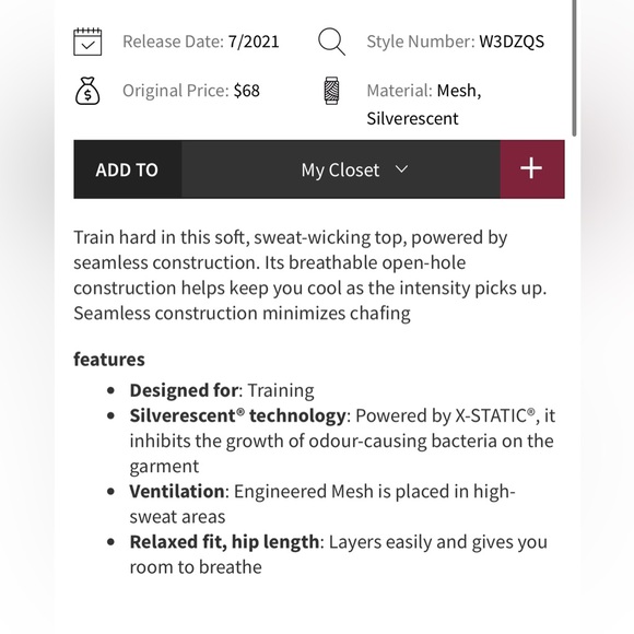 Lululemon Train To Be Short Sleeve Size 6 - Picture 2 of 6